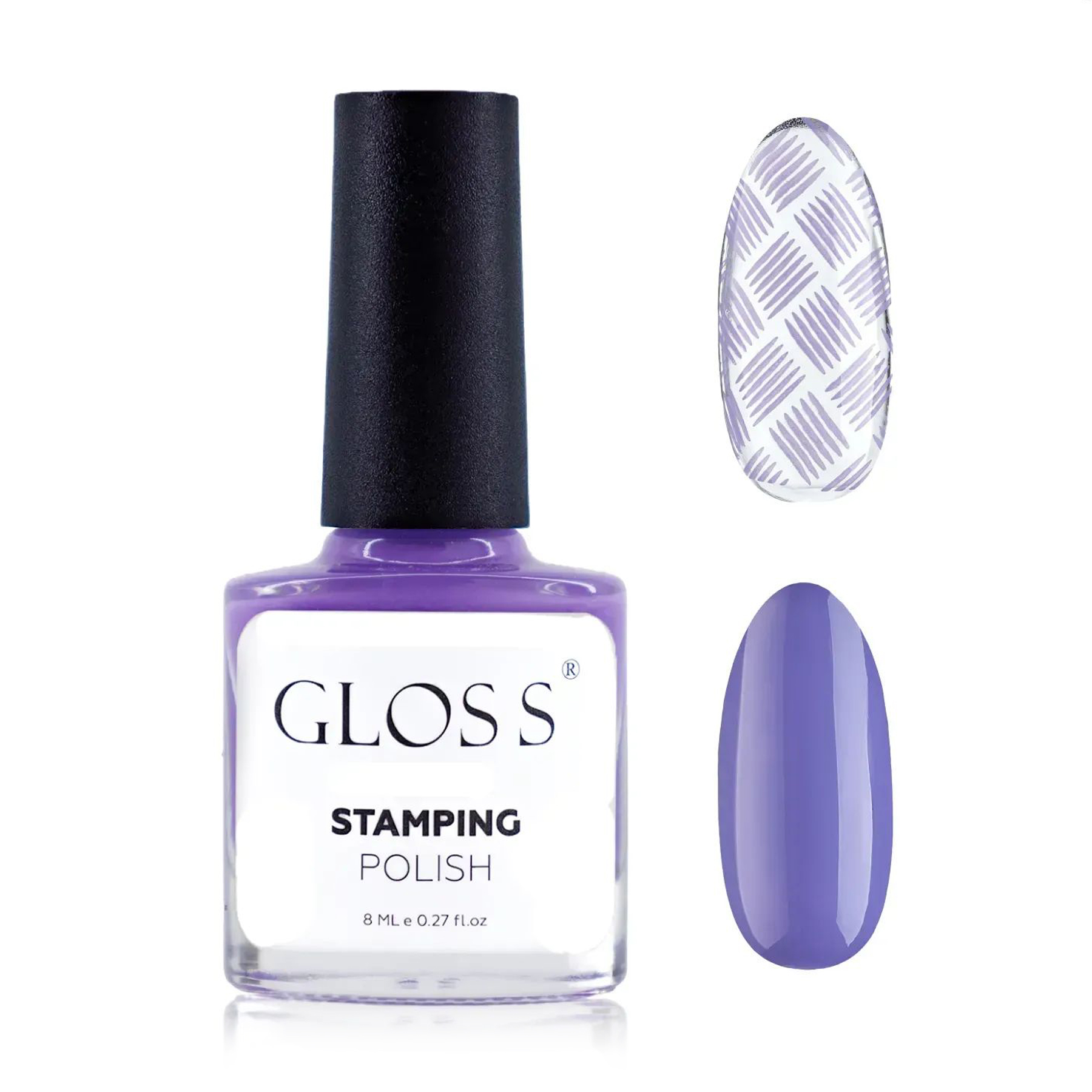 Лак для стемпінгу Gloss Stamping Polish 20 Лавандовий, 8 мл