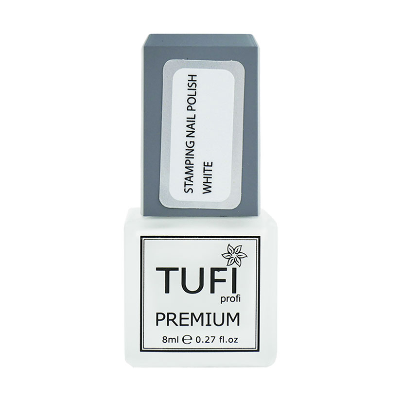Лак для стемпінгу Tufi Profi Premium Stamping Nail Polish білий, 8 мл